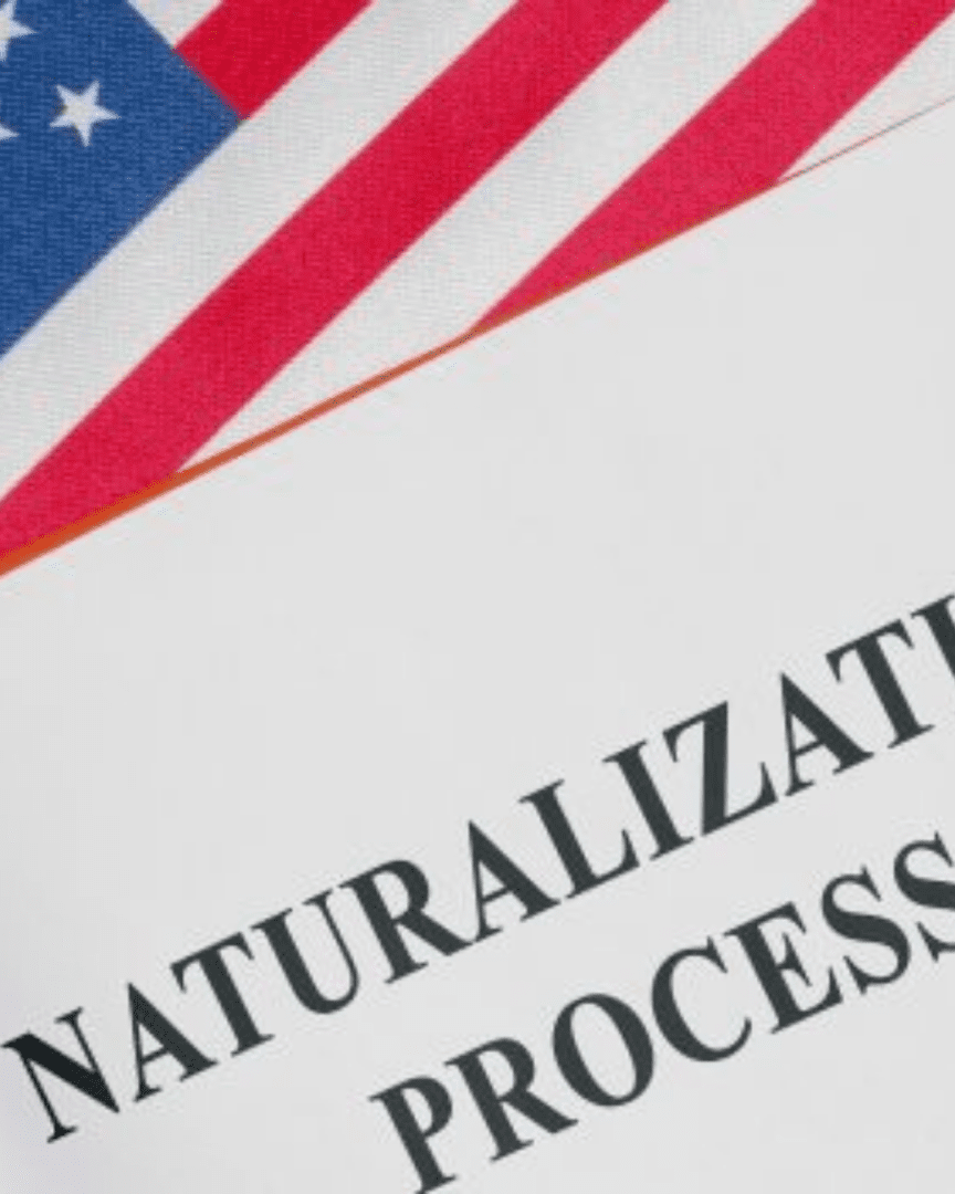 A close up of the naturalization process