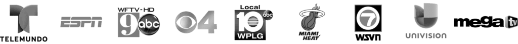 A black and white logo for local 1 0 wplg.